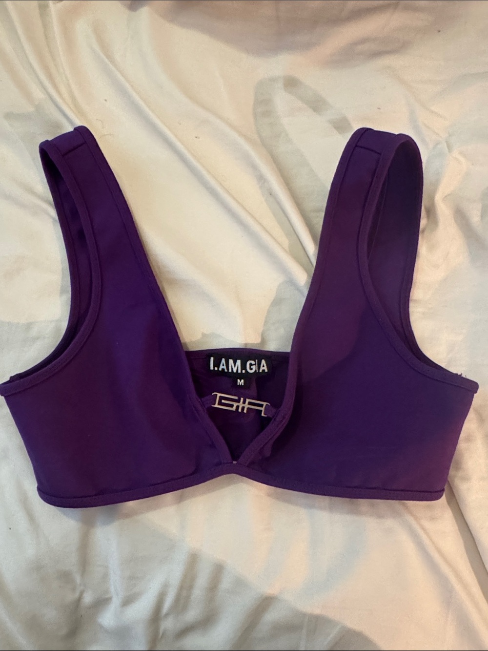 I.AM.GIA Deep Purple V-Front Scoop Bralette